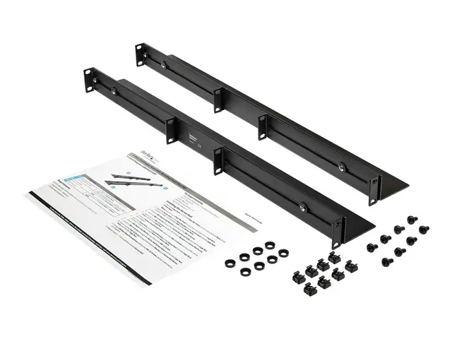 StarTech.com 1U 19 inch Server Rack Rails, 24-36 inch Adjustable D...