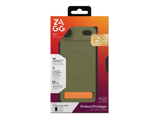 ZAGG Sedona Snap - Baksidedeksel for mobiltelefon MagSafe-samsvar ...