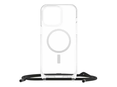 OtterBox React Series - Baksidedeksel for mobiltelefon halskjede - MagSafe-samsvar - plastikk - blank - for Apple iPhone 15 Pro Max