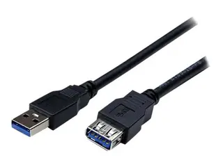 StarTech.com 2m Black SuperSpeed USB 3.0 Extension Cable A to A Male to Female USB 3.0 Extender Cable - USB 3.0 Extension Cord - 2 meter (USB3SEXT2MBK) - USB-forlengelseskabel - USB-type A til USB-type A - 2 m