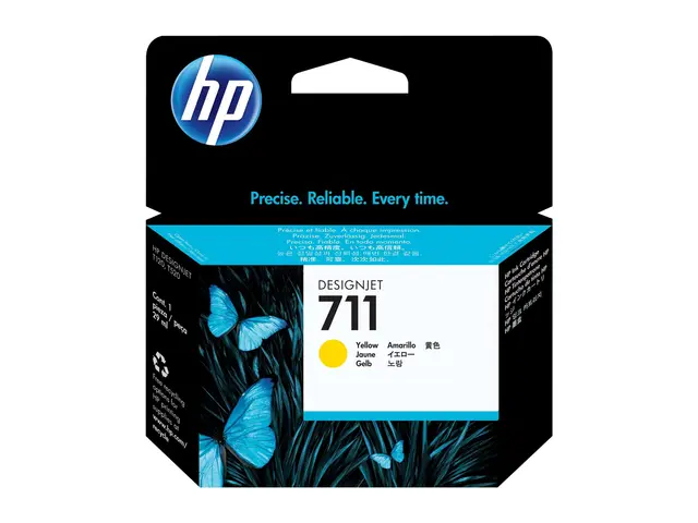 HP 711 - 29 ml - gul - original - DesignJet - blekkpatron - for De...