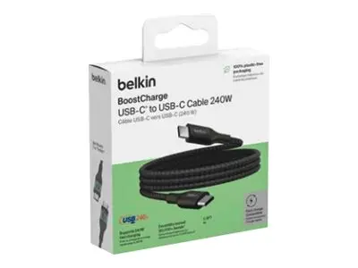 Belkin BoostCharge - USB-kabel 24 pin USB-C (hann) til USB 2.0 2 m...