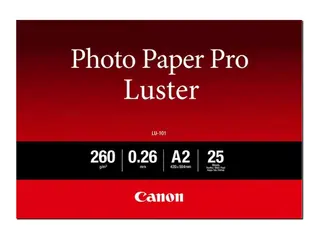 Canon Photo Paper Pro Luster LU-101 Glans - 260 mikroner - A2 (420 x 594 mm) - 260 g/m&#178; - 25 ark fotopapir