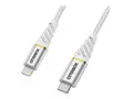 OtterBox Premium - Lightning-kabel - Lightning hann til 24 pin USB-C hann 1 m - skyhvit - USB Power Delivery (60W)