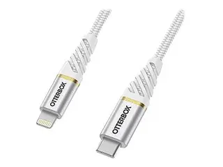 OtterBox Premium - Lightning-kabel - Lightning hann til 24 pin USB-C hann 1 m - skyhvit - USB Power Delivery (60W)