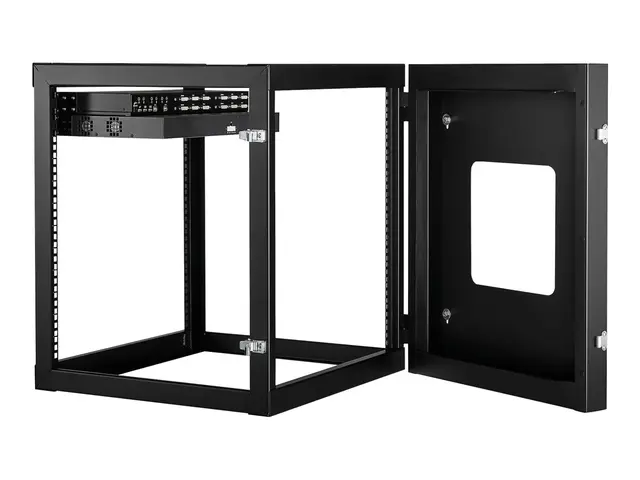 Startech 12U Hinged Open Frame Wall Mount Server Rack - 4 Post 22 ...