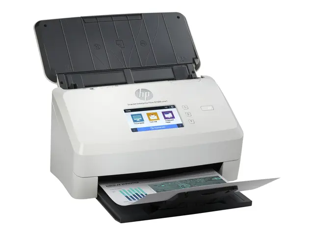 HP ScanJet Enterprise Flow N7000 snw1 Dokumentskanner - CMOS / CIS - Dupleks - 216 x 3100 mm - 600 dpi x 600 dpi - inntil 75 spm (mono) / inntil 75 spm (farge) - ADF (80 ark) - inntil 7500 skann pr. dag - USB 3.0, LAN, Wi-Fi(n) 