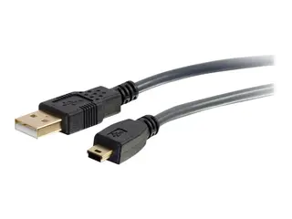 C2G Ultima - USB-kabel - USB (hann) til mini-USB type B (hann) USB 2.0 - 5 m - formstøpt - koksgrå