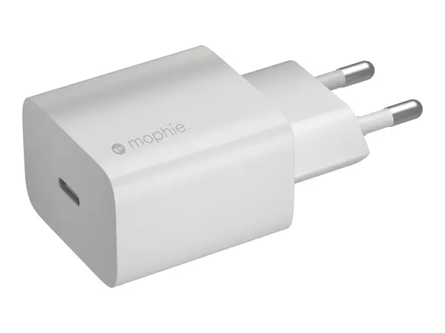mophie - Strømadapter 20 watt PD (USB-C) hvit Europa