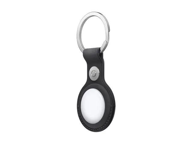 Apple - Eske for airtag mikrotvill, stainless steel svart iPhone/i...