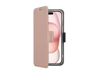Screenor Clever - Lommebok for mobiltelefon MagSafe-samsvar - økolær, termoplast-polyuretan (TPU) - rosa - for Apple iPhone Air