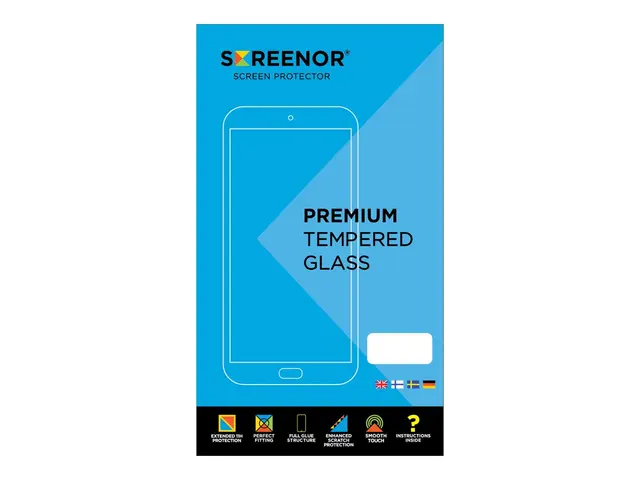 Screenor - Skjermbeskyttelse for mobiltelefon glass Apple iPhone 1...