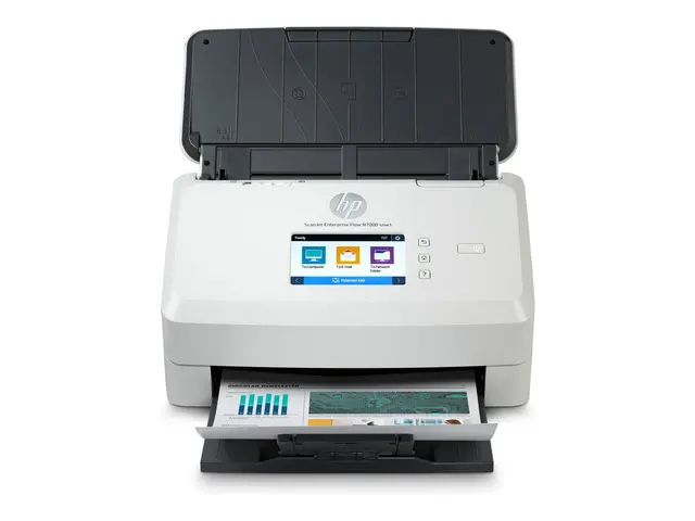 HP ScanJet Enterprise Flow N7000 snw1 - Dokumentskanner CMOS / CIS - Dupleks - 216 x 3100 mm - 600 dpi x 600 dpi - inntil 75 spm (mono) / inntil 75 spm (farge) - ADF (80 ark) - inntil 7500 skann pr. dag - USB 3.0, LAN, Wi-Fi(n) 