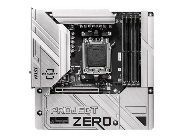 MSI B650M PROJECT ZERO - Hovedkort - micro ATX - Socket AM5 - AMD ...