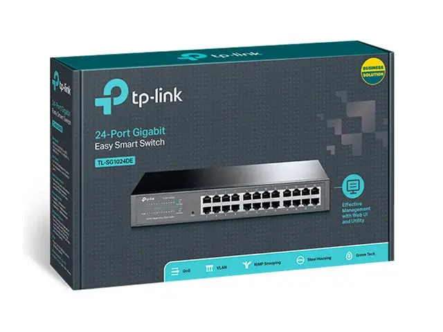 TP-Link JetStream TL-SG1024DE - Switch - 24 x 10/100/1000 - rackmo...