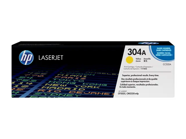 HP 304A - Gul - original - LaserJet - tonerpatron (CC532A) - for C...