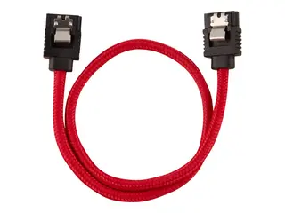 CORSAIR - SATA-kabel - Serial ATA 150/300/600 SATA (hann) til SATA (hann) - 30 cm - r&#248;d
