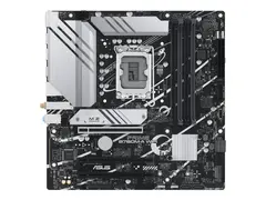 ASUS PRIME B760M-A WIFI - Hovedkort micro ATX - LGA1700-sokkel - B760 Chipset - USB 3.2 Gen 1, USB 3.2 Gen 2, USB-C 3.2 Gen 1 - 2.5 Gigabit LAN, Wi-Fi 6, Bluetooth - innbygd grafikk (CPU kreves) - HD-lyd (8-kanalers)