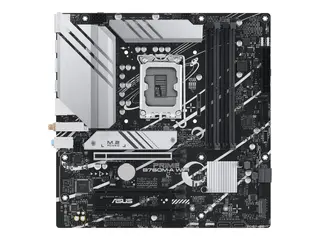 ASUS PRIME B760M-A WIFI - Hovedkort micro ATX - LGA1700-sokkel - B760 Chipset - USB 3.2 Gen 1, USB 3.2 Gen 2, USB-C 3.2 Gen 1 - 2.5 Gigabit LAN, Wi-Fi 6, Bluetooth - innbygd grafikk (CPU kreves) - HD-lyd (8-kanalers)