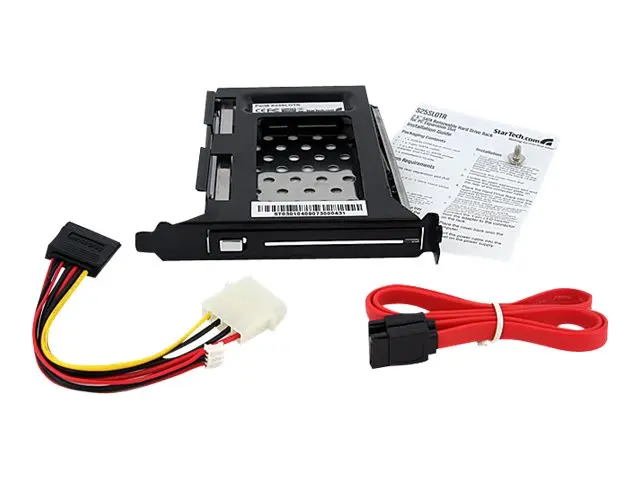 StarTech.com 2.5in SATA Removable Hard Drive Bay for PC Expansion ...