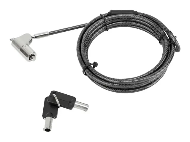 Targus Defcon Compact Keyed Cable Lock - Sikkerhetskabellås - svar...