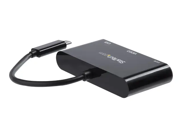 StarTech.com USB-C VGA Multiport Adapter - USB-A Port - with Power...
