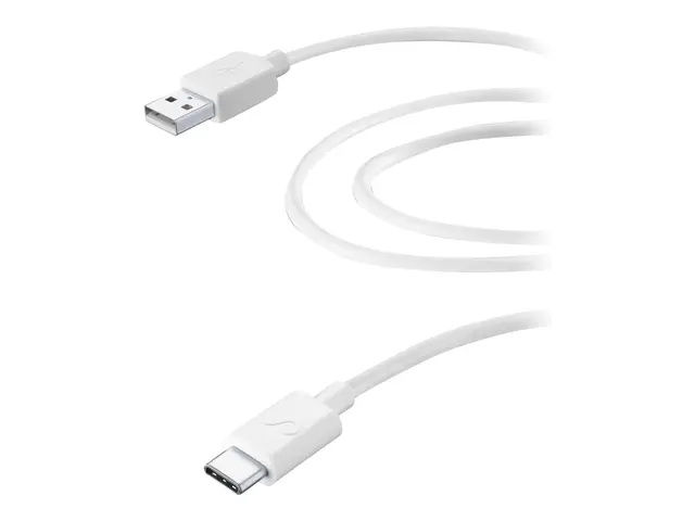 Cellular Line HOME - USB-kabel 24 pin USB-C (hann) til USB 2 m hvit
