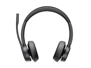 HP Poly Voyager 4320 - Voyager 4300 UC series hodesett - on-ear - Bluetooth - trådløs, kablet - USB-C - svart - Zoom Certified
