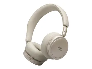 JBL LIVE 680NC - Hodetelefoner med mikrofon on-ear - Bluetooth - trådløs, kablet - aktiv støydemping - 3,5 mm jakk - champagne