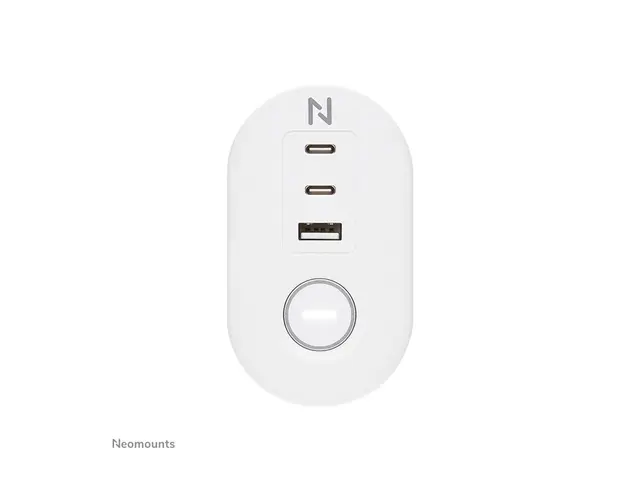 Neomounts - Flerkoplingslist USB-C + USB-A AC 230 V 3680 watt inng...