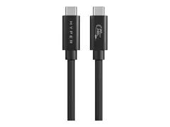 Hyper HyperDrive Next - USB-kabel 24 pin USB-C (hann) til 24 pin USB-C (hann) - USB4 - 1.2 m - svart