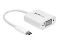 StarTech.com USB-C to VGA Adapter - White 1080p - Video Converter For Your MacBook Pro / Projector / VGA Display (CDP2VGAW) - USB/VGA-adapter - 24 pin USB-C til HD-15 (VGA) - 17.5 m