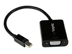 StarTech.com Mini DisplayPort to VGA Adapter DisplayPort 1.2 - 1080p - Thunderbolt to VGA Monitor Adapter - Mini DP to VGA (MDP2VGA2) - video adapter - Mini DisplayPort til HD-15 (VGA) - 22 cm