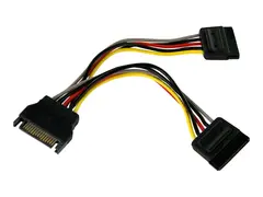 StarTech.com 6in SATA Power Y Splitter Cable Adapter M/F - Power splitter - SATA power (M) to SATA power (F) - 6 in - PYO2SATA - str&#248;msplitter - SATA-str&#248;m til SATA-str&#248;m - 15.2 cm