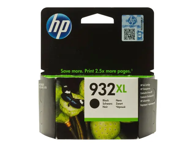 HP 932XL - Høy ytelse svart original Officejet blekkpatron for 610...