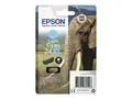 Epson 24XL - 9.8 ml - XL - lys cyan original - bl&#230;re med RF-alarm - blekkpatron - for Expression Photo XP-55, 750, 760, 850, 860, 950, 960, 970; Expression Premium XP-750, 850