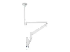 Neomounts FPMA-HAC100 - Brakett - full bevegelse for LCD-skjerm - medisinsk - hvit - skjermst&#248;rrelse: 10&quot;-24&quot; - takmonterbar