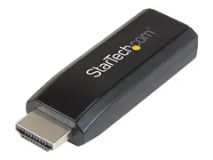 StarTech.com HDMI to VGA Adapter - Aux Audio Output Compact - 1920x1200 - HDMI to VGA (HD2VGAMICRA) - Videokonverter - HDMI - VGA - svart