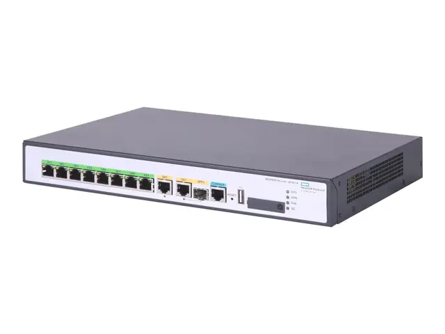 HPE FlexNetwork MSR958 - Ruter 8-portssvitsj 1GbE WAN-porter: 2 ra...
