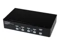 StarTech.com 4 Port High Resolution USB DVI Dual Link KVM Switch with Audio and USB 2.0 Hub (SV431DVIUAHR) KVM / lyd / USB-svitsj - 4 porter