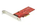 StarTech.com M2 PCIe SSD Adapter - x4 PCIe 3.0 NVMe / AHCI / NGFF / M-Key Low Profile and Full Profile - SSD PCIe M.2 Adapter (PEX4M2E1) - grensesnittsadapter - M.2 Card - PCIe x4