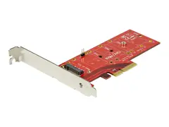 StarTech.com M2 PCIe SSD Adapter - x4 PCIe 3.0 NVMe / AHCI / NGFF / M-Key Low Profile and Full Profile - SSD PCIe M.2 Adapter (PEX4M2E1) - grensesnittsadapter - M.2 Card - PCIe x4