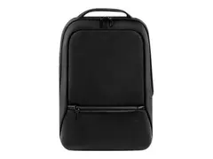 Dell Premier Slim Backpack 15 - Notebookryggsekk 15" - svart med metallogo - 3 Years Basic Hardware Warranty - for Latitude 54XX, 55XX, 74XX; Precision 35XX, 55XX; Vostro 15 3510, 15 7510; XPS 15 95XX