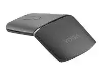 Lenovo Yoga Mouse with Laser Presenter Mus / fjernkontroll - optisk - 4 knapper - trådløs - 2.4 GHz, Bluetooth 5.0 - USB trådløs mottaker - jerngrå