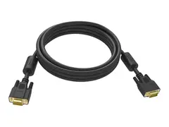Vision Professional - VGA-kabel HD-15 (VGA) (hann) til HD-15 (VGA) (hann) - 10 m - tommelskruer - svart