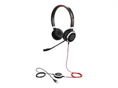 Jabra Evolve 40 MS stereo - Hodesett - on-ear kablet - USB, 3,5 mm jakk - Certified for Skype for Business