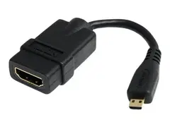 StarTech.com 5in High Speed HDMI Adapter Cable HDMI to HDMI Micro - F/M - 5 inch Micro HDMI Adapter - HDMI Female to Micro HDMI Male (HDADFM5IN) - HDMI-adapter - 1.2 cm