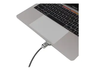 Compulocks Ledge Lock Adaptor for MacBook Pro 13" M1 & M2 with Keyed Cable Lock Sikkerhetssporlåsadapter - med kabellås med nøkkel - for Apple MacBook Pro 13.3 in (M1, M2)