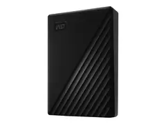 WD My Passport WDBPKJ0050BBK - Harddisk kryptert - 5 TB - ekstern (bærbar) - USB 3.2 Gen 1 - 5400 rpm - 256-bit AES - svart