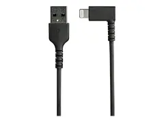 STARTECH.COM 1m / 3.3ft Angled Lightning to USB Cable - Heavy Duty MFI
